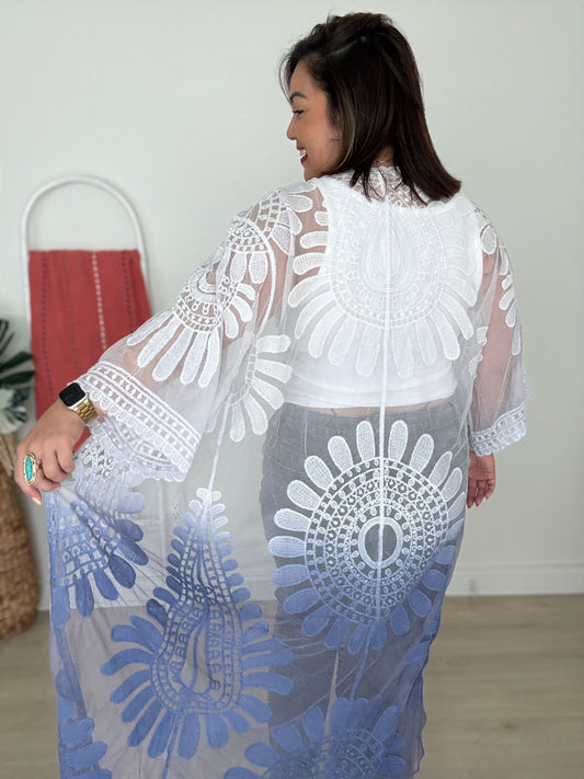 Lace Ombre Kimono
